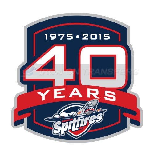 Windsor Spitfires Iron-on Stickers (Heat Transfers)NO.7402